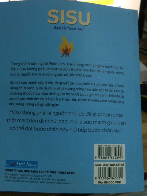 Sách - SISU vượt qua tất cả nghệ thuật sống của người phần lan