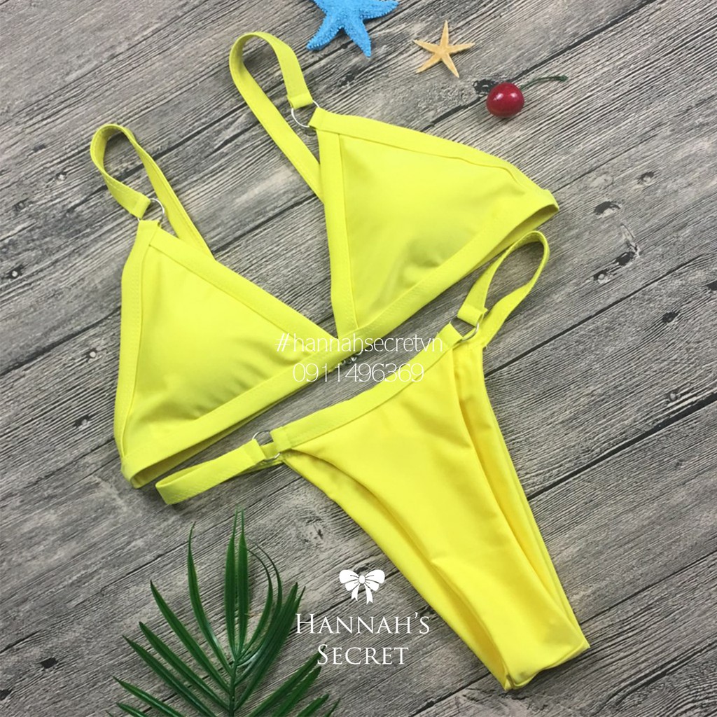 [ Ảnh thật] Bikini 2 mảnh phối khoen thời trang sexy
