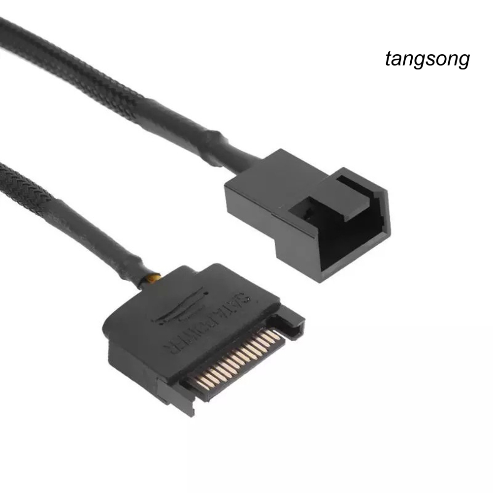 Dây Cáp Chuyển Đổi Quạt Tản Nhiệt Ts-Sata 15pin Sang 3pin 4pin Cho Máy Tính