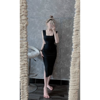 Đầm body rút eo xẻ tà