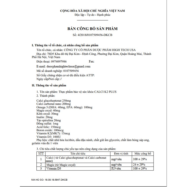 Calci K2 Plus Giúp Xương Chắc Khỏe Và Bổ Sung Canxi Và Vitamin D3 | BigBuy360 - bigbuy360.vn