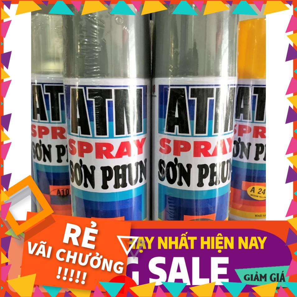 [BÁN CHẠY]  Sơn xịt ATM Spray Đủ Màu Giá sỉ (Mầu gì k có trong bảng các bạn nt hỏi mầu nhé)