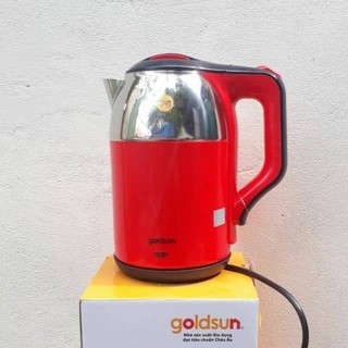 [TP.HCM] Ấm Đun Siêu Tốc 2 Lớp Goldsun