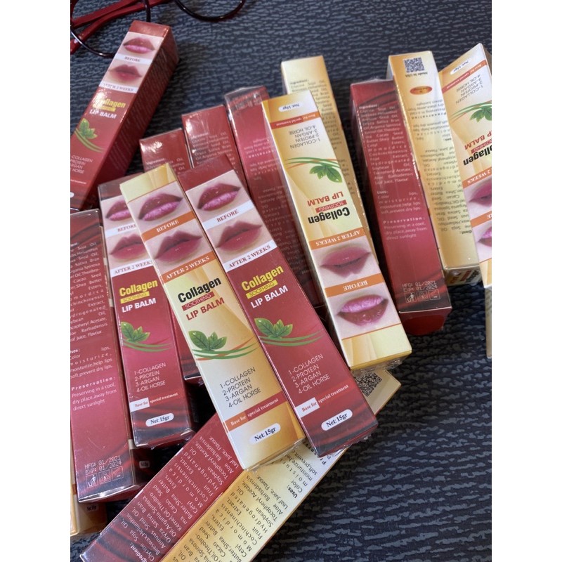 Dưỡng môi collagen kích màu Lip Balm