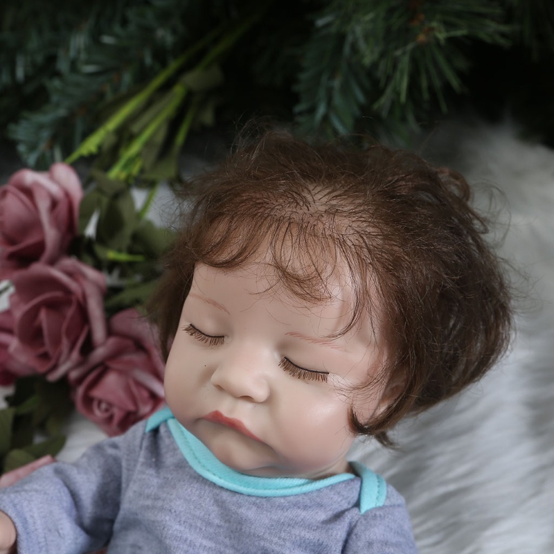 Búp Bê Đồ Chơi Như Thật 30cm Mềm Mại Có Tóc Rễ Sống Động Làm Bộ Sưu Tập Cho Trẻ Sơ Sinh