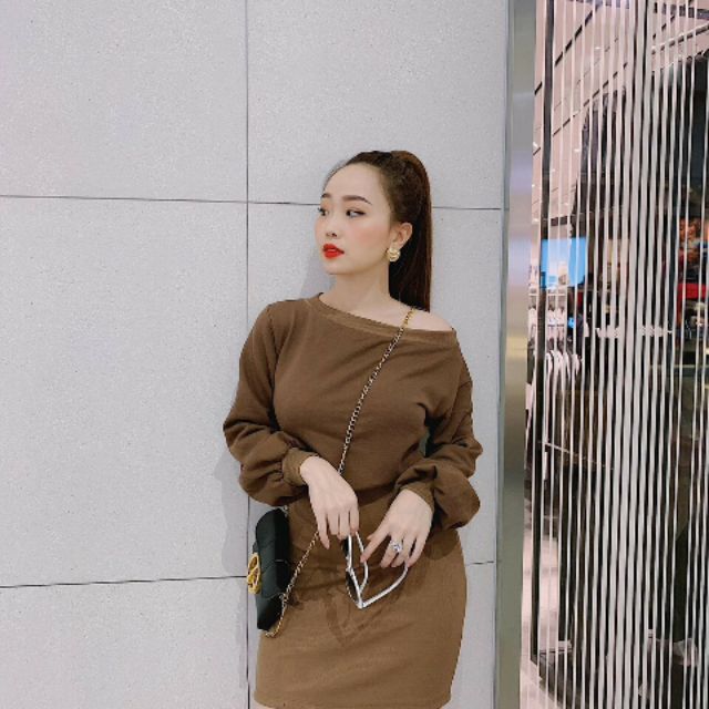 👌👌👌Đầm body lệch vai