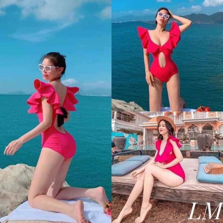Bikini Nữ Một Mảnh Vai Bèo Nhiều Màu Hot Freesize BHV040