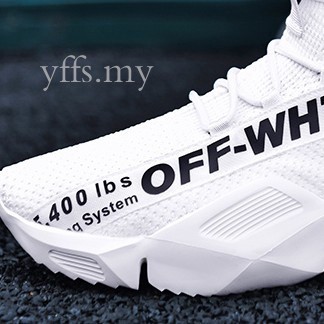 Giày thể thao nam cổ cao phong cách Off-White cá tính | BigBuy360 - bigbuy360.vn