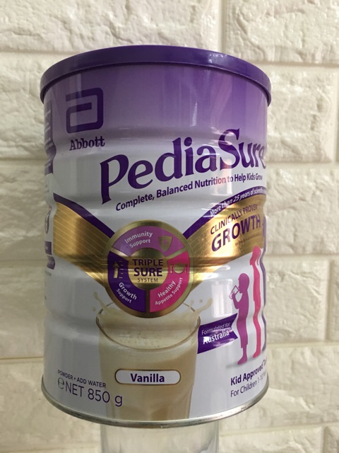 Sữa Pediasure Úc 850g cho trẻ thấp còi