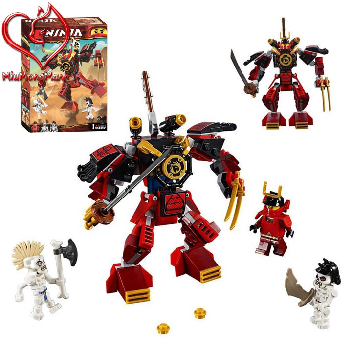 Robot Samurai 160 Chi Tiết Ninjago Đồ Chơi Lắp Ráp Xếp Hình Lego Bela