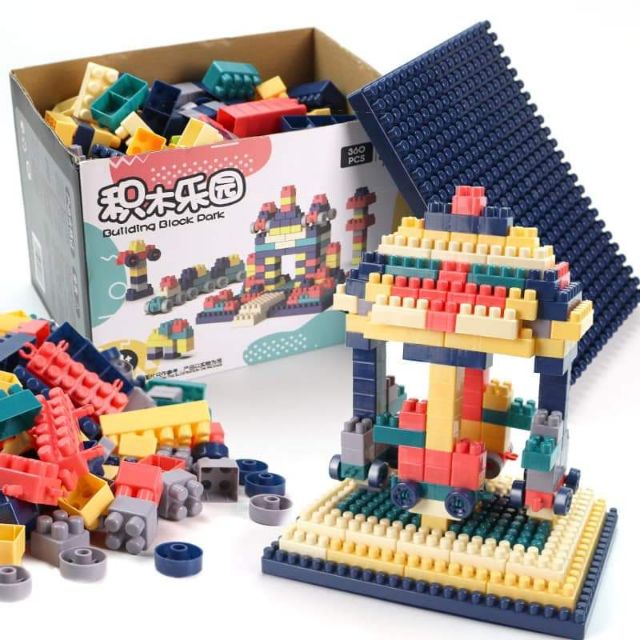 Bộ lego lắp ráp 520 chi tiết - Đồ chơi lắp ghép phát triển trẻ trí tuệ