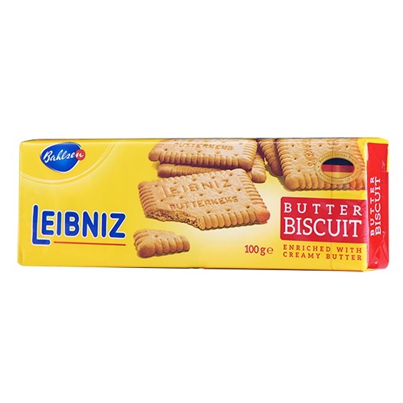 Bánh quy bơ Leibniz Đức 100g bơ tự nhiên và dầu hướng dương, bánh thơm ngon giòn tan