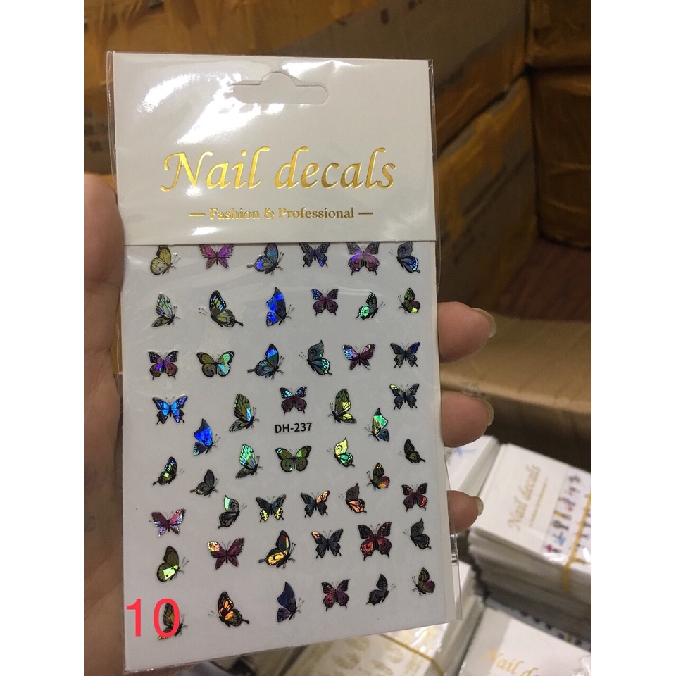 Sticker dán móng 3D hoạ tiết côn trùng