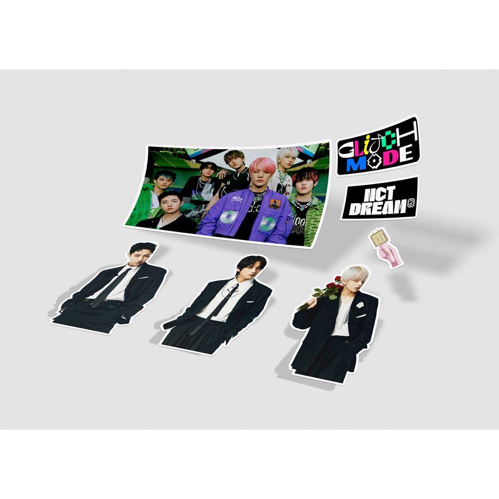 NCT DREAM Album Glitch Mode Stickers NCT27 Phone Luggage Tag Diy Sticker