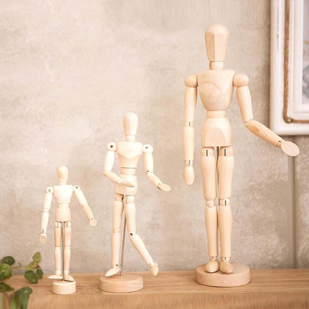 Mô Hình Đồ Chơi Bằng Gỗ 4.5 5.5 8 inch Có Thể Di Chuyển Trang Trí Nhà Cửa