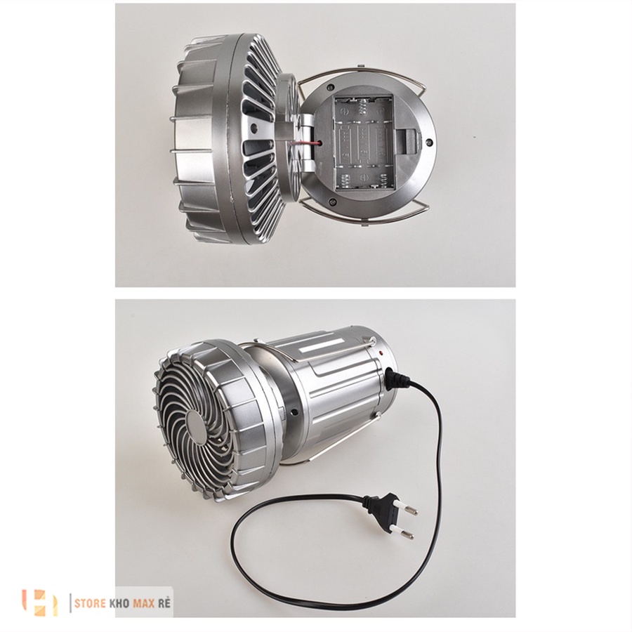 ĐÈN PIN CẦM TAY ĐA NĂNG CAMPING  KIÊM SẠC DỰ PHÒNG LOẠI TỐT - Đèn Bão 3 in 1 Cỡ Lớn