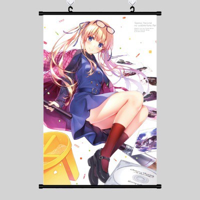 Poster vải anime Eriri 02 40x60 - Saenai heroine - tranh vải