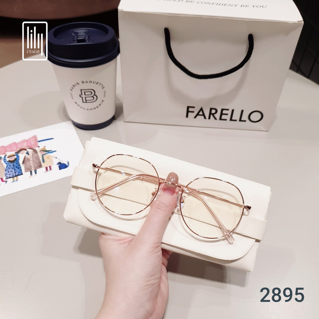 Gọng kính cận Lilyeyewear, chất liệu kim loại mắt tròn, phụ kiện thời trang nữ - 2895 | BigBuy360 - bigbuy360.vn