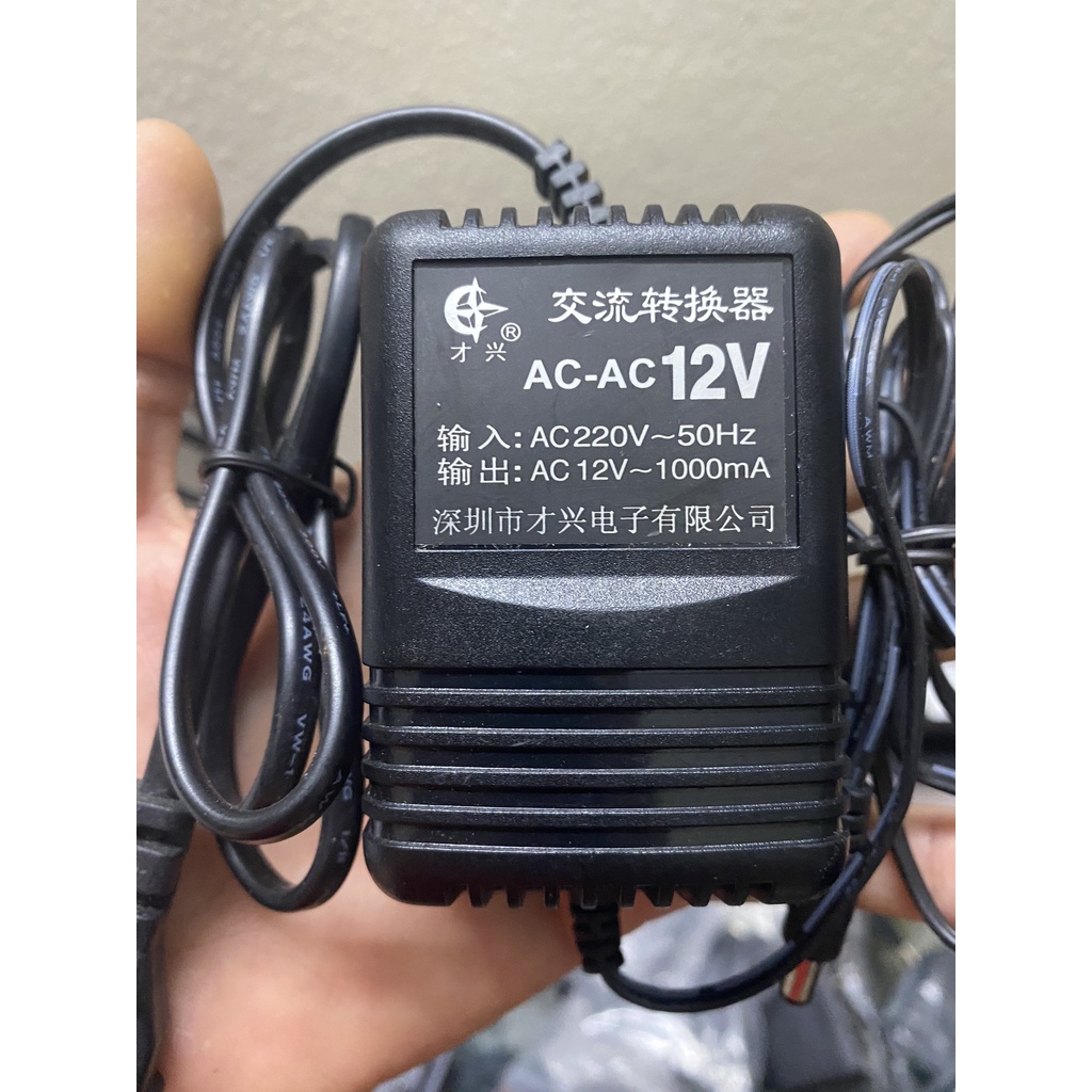 Nguồn AC xoay chiều 12V~1000mA cao cấp bảo hành 12 tháng