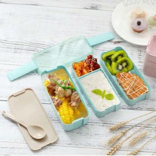 Hộp cơm lúa mạch 3 tầng