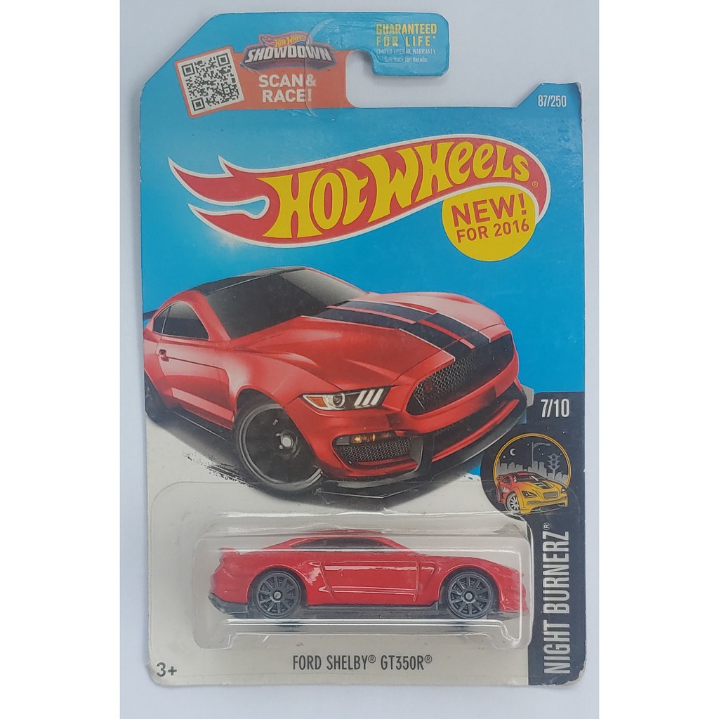 Xe mô hình Hot Wheels FORD SHELBY GT350R T-13 màu đỏ