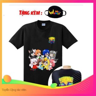 🔥SALE SỐC🔥 Áo hero team - áo thun Mini world màu đen mẫu mới cực chất kèm khẩu trang