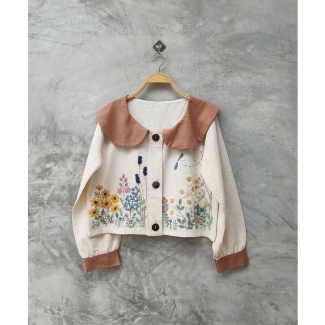 Áo linen thêu