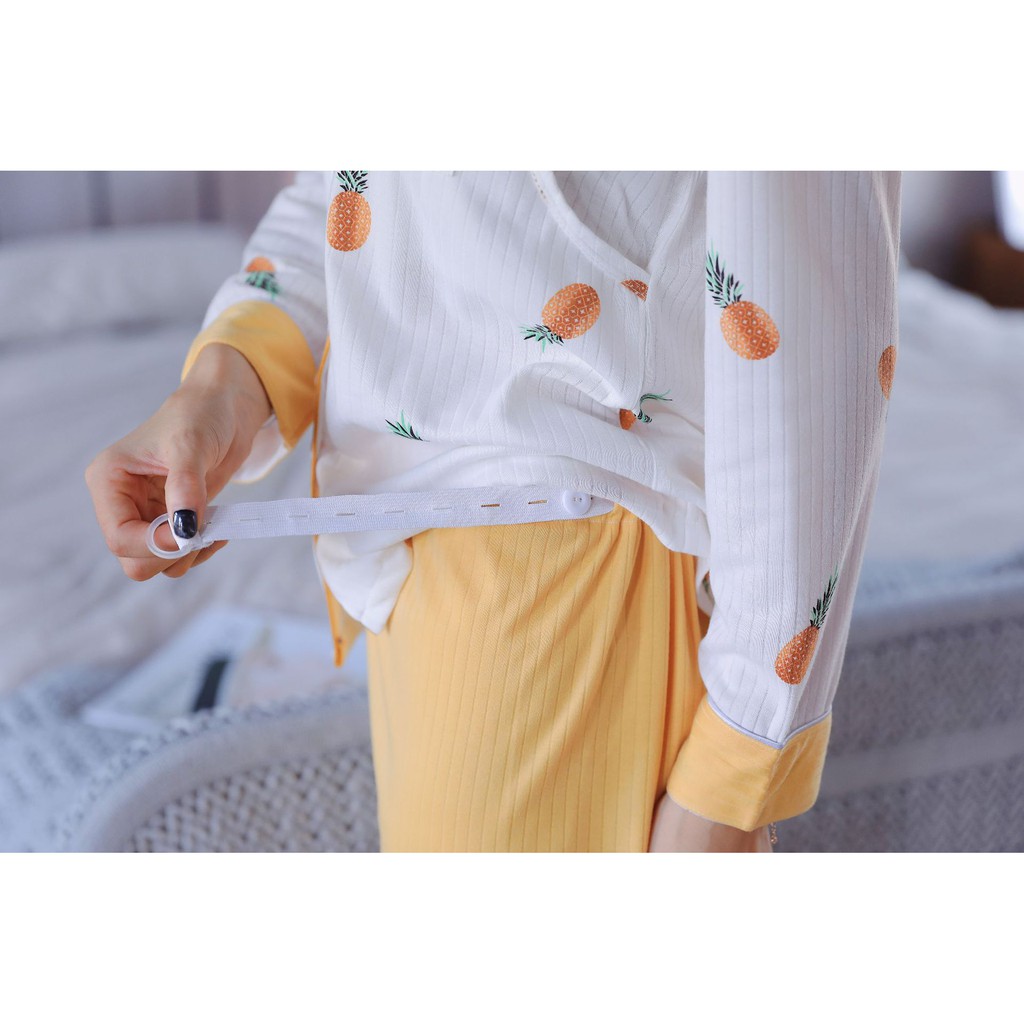 PIJAMA sau sinh có thiết kế cho con bú H113