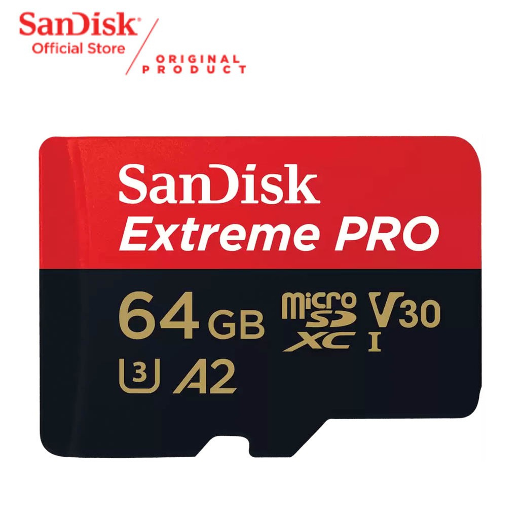 Camera Hành Trình Sandisk Microsd Extreme Pro A2 U3 170mbps (64Gb) 4k Uhd Action