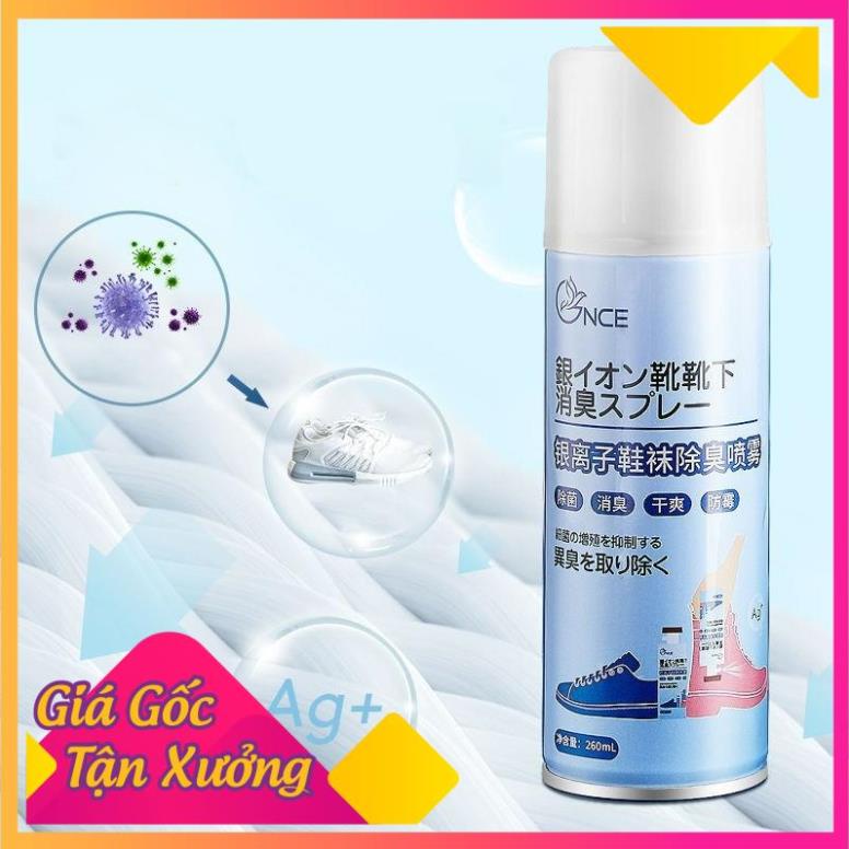 Bình xịt , Chai xịt hôi chân khử mùi giày công nghệ Nano Bạc NCE