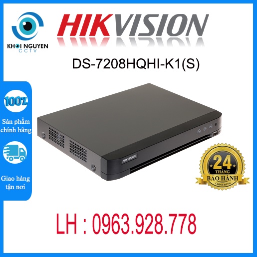 Đầu ghi hình HD-TVI 8 kênh TURBO 4.0MP HIKVISION DS-7208HQHI-K1