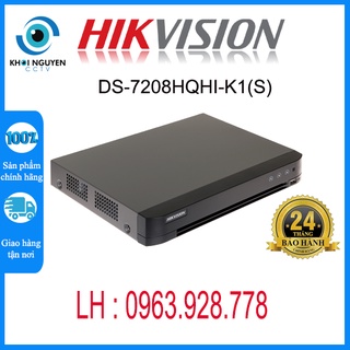 Đầu ghi hình hd-tvi 8 kênh turbo 4.0mp hikvision ds-7208hqhi-k1