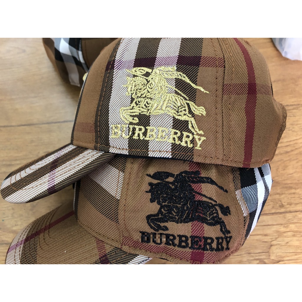 Mũ lưỡi trai kẻ caro thêu logo nam nữ freesize