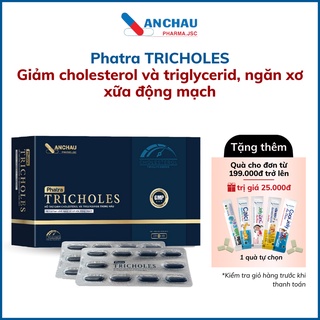 Detox cholesterol, viên mỡ máu thảo dược TRICHOLES dành cho rối loạn lipid máu, cholesterol triglycerid cao - An Châu 3