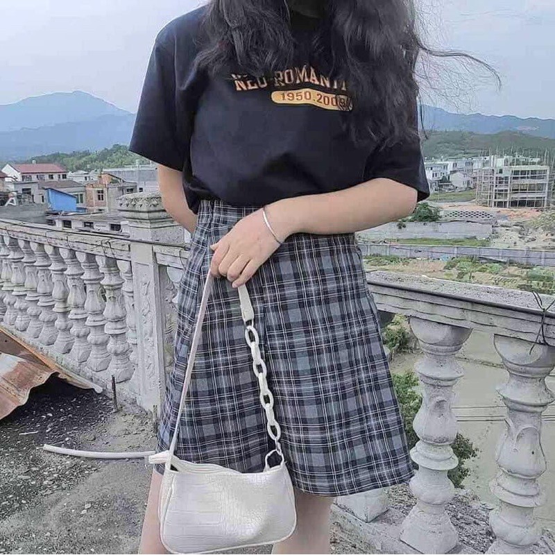 [Mã FAMAYWA2 giảm 10K đơn 50K] SET ÁO THUN CHÂN VÁY KẺ 1950 | BigBuy360 - bigbuy360.vn