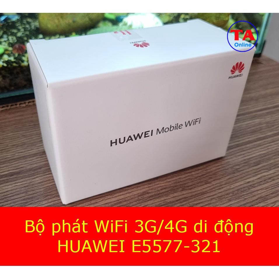 Wifi 4G Huawei E5577  và Pin 3000mAh - Hàng Chính Hãng - sử dụng liên tục 12h - Kết nối 16 thiết bị