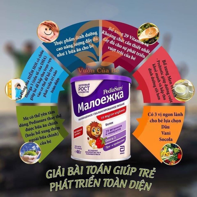 Sữa bột Pediasure Nga vị vani 400gr