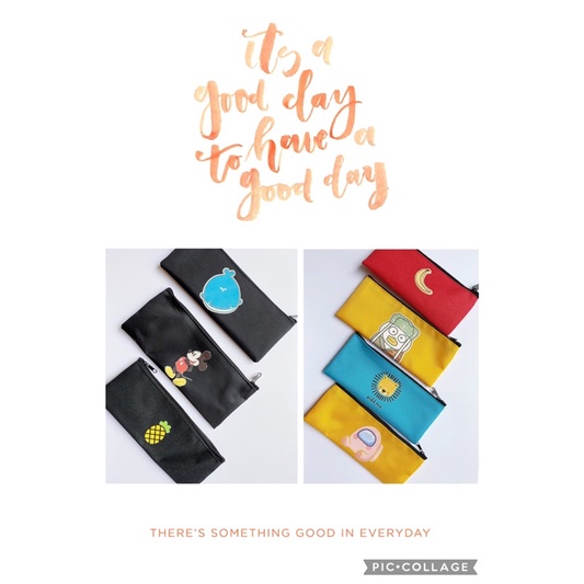 Bóp ví đựng bút nhiều hình cute