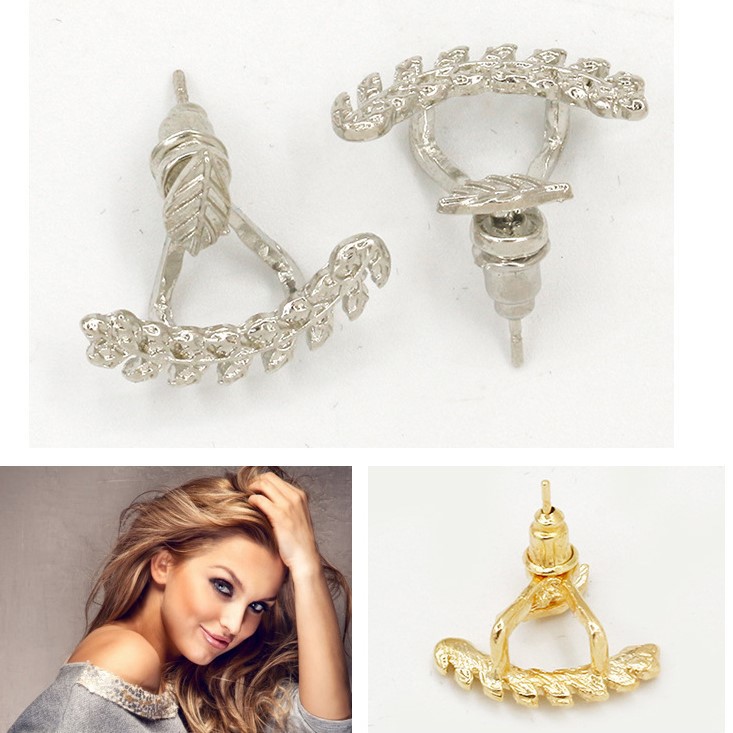 Fashion Korean Style Hanging Leaf Earrings