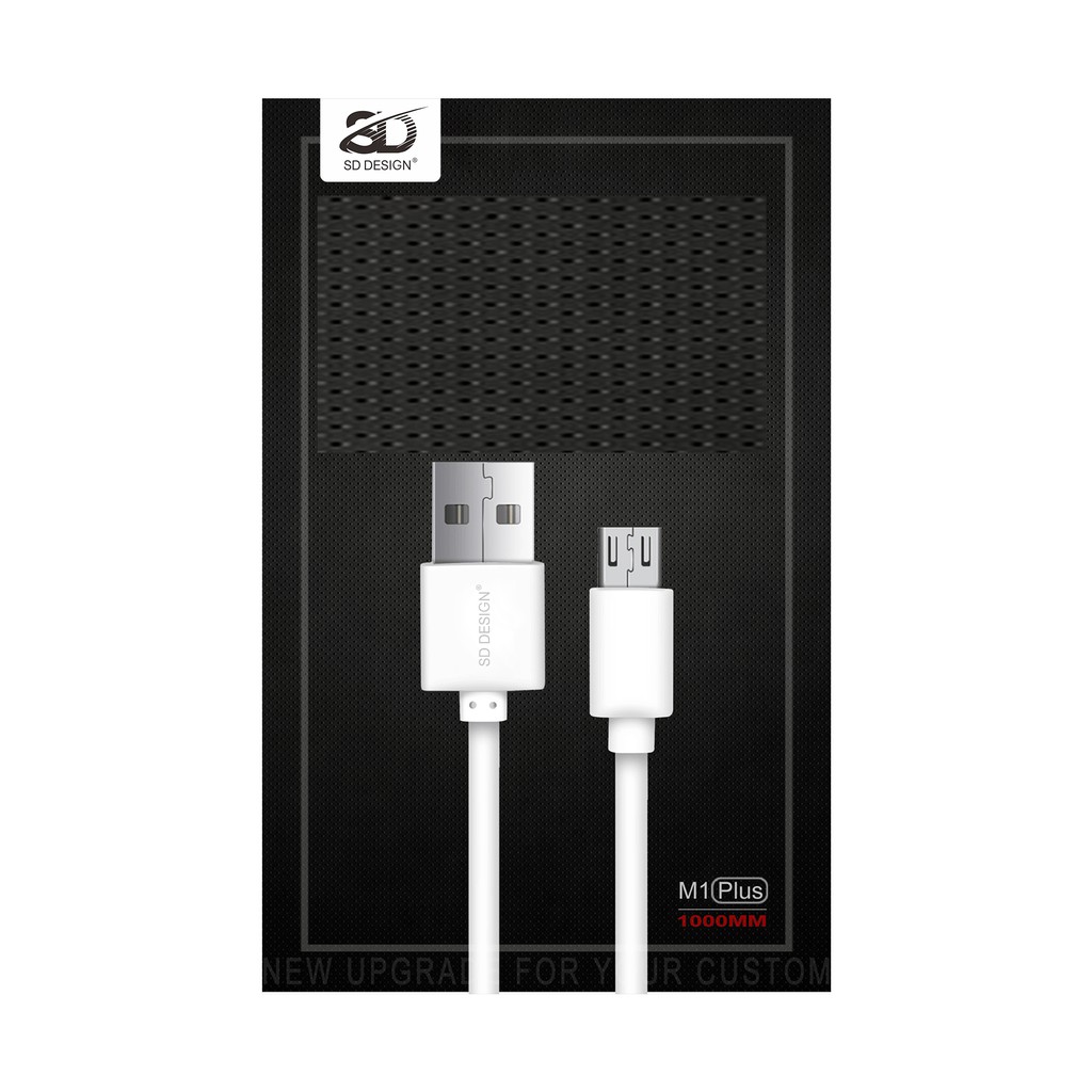Cáp sạc SD M1 Plus chống rối đầu Micro Android dây dài 1m - Chính hãng