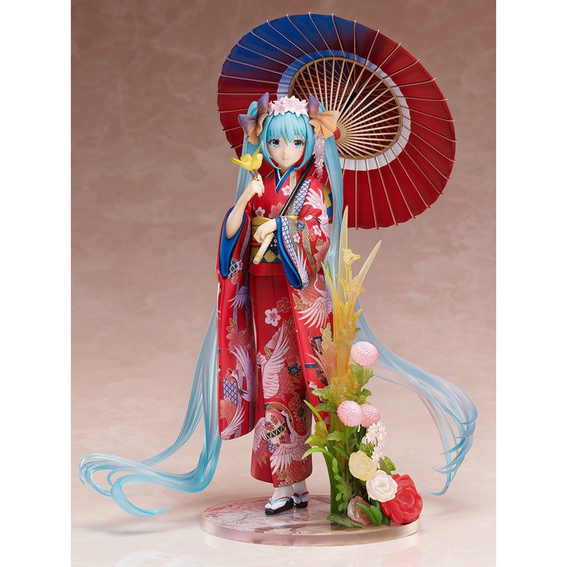 Mô hình đồ chơi PVC nhân vật Hatsune Miku Kimono Yukata Hanairogoromo trong Anime