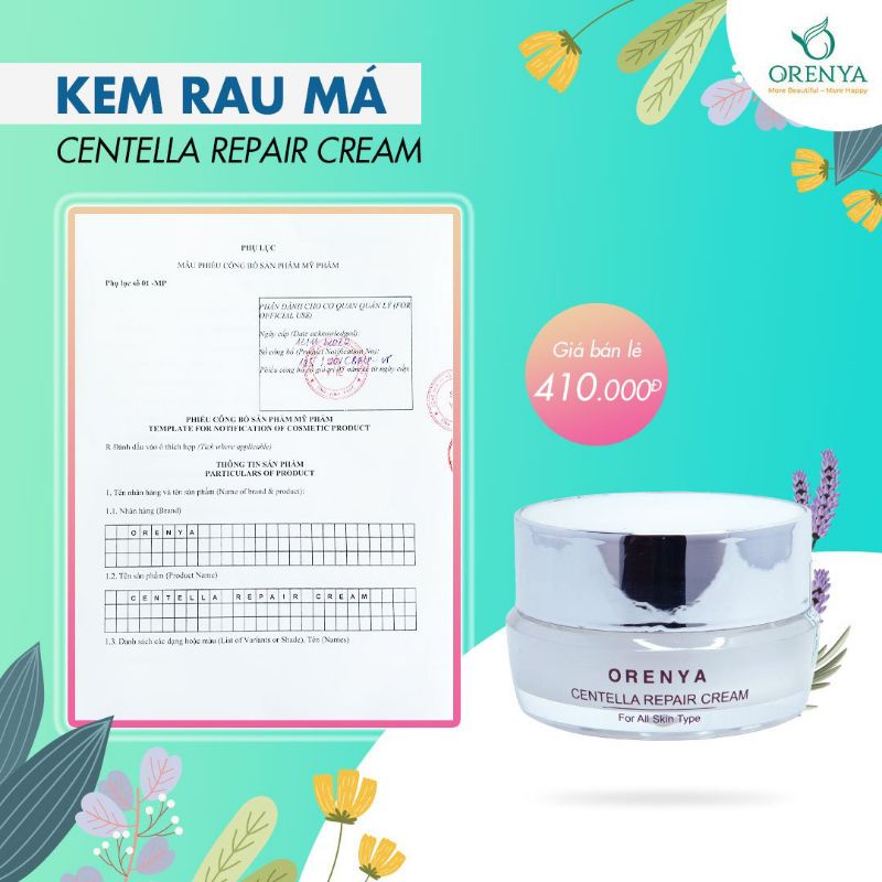 Kem Đêm Rau Má – Centella Repair Cream