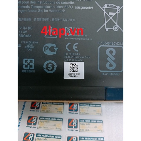 Thay Pin Dell Inspiron 13 5368 5378 15 5567 5568 5578 Original 42Wh WDX0R