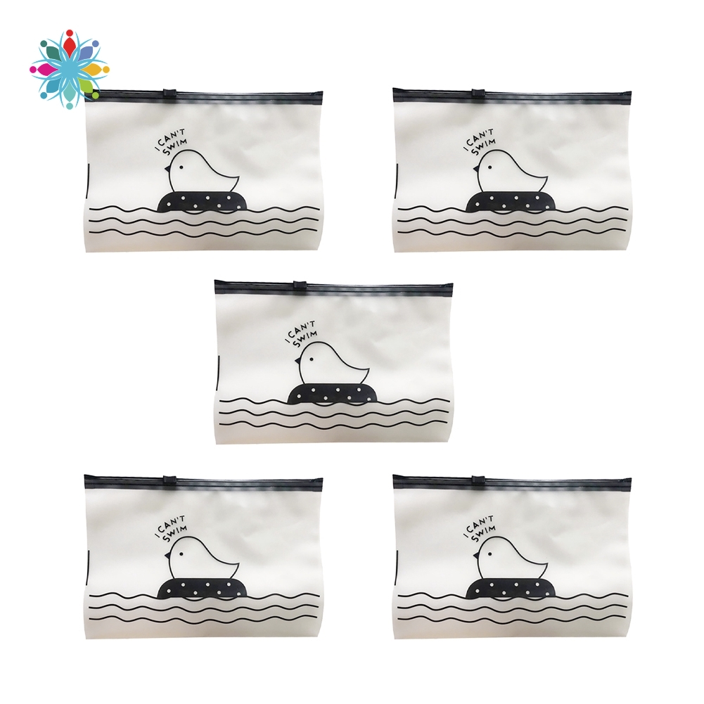 Bộ 5 Túi Zip Đựng Gà Trong Suốt 21x14cm