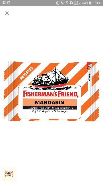 Kẹo con tàu Fisherman's Friend 25g ( Hàng do Tập Đoàn DKSH phân phối)