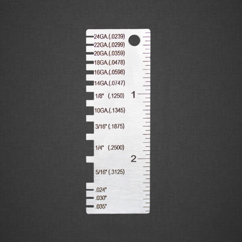 Thước Dây Đo Dày Tấm Thép Không Gỉ Mini Hình Vuông / Lớn