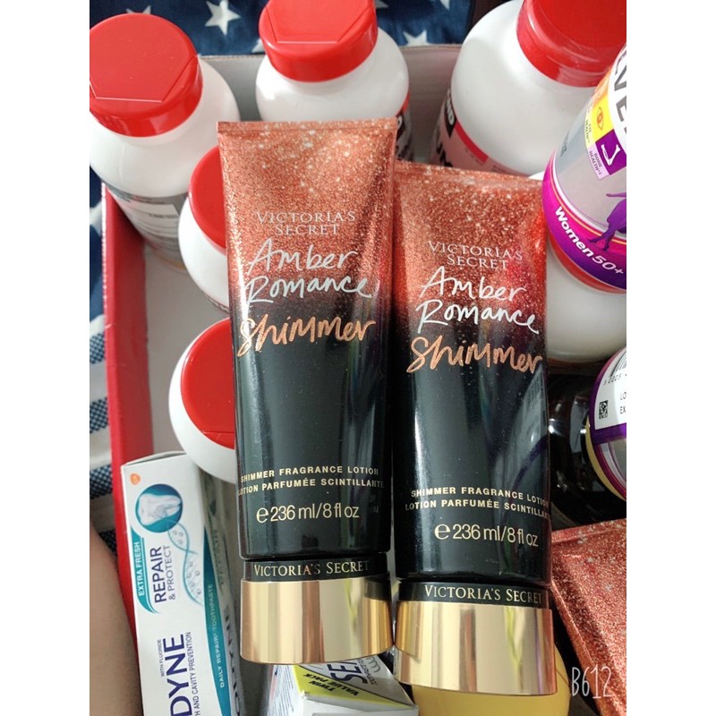 SẴN_KEM THƠM DƯỠNG DA VICTORIAS SECRET AMBER ROMANCE FRANGRANCE LOTION 236ml