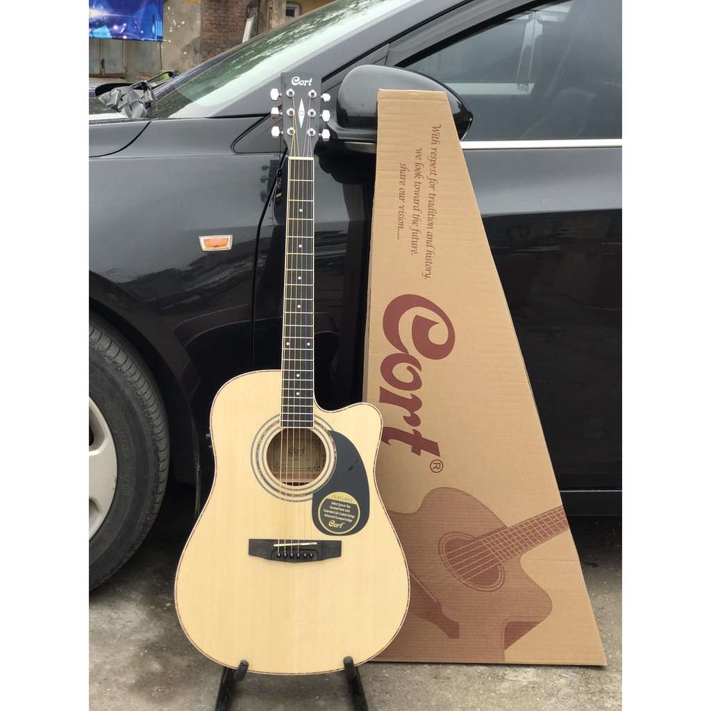Đàn guitar Acoustic Cort AD810 và AD880CE