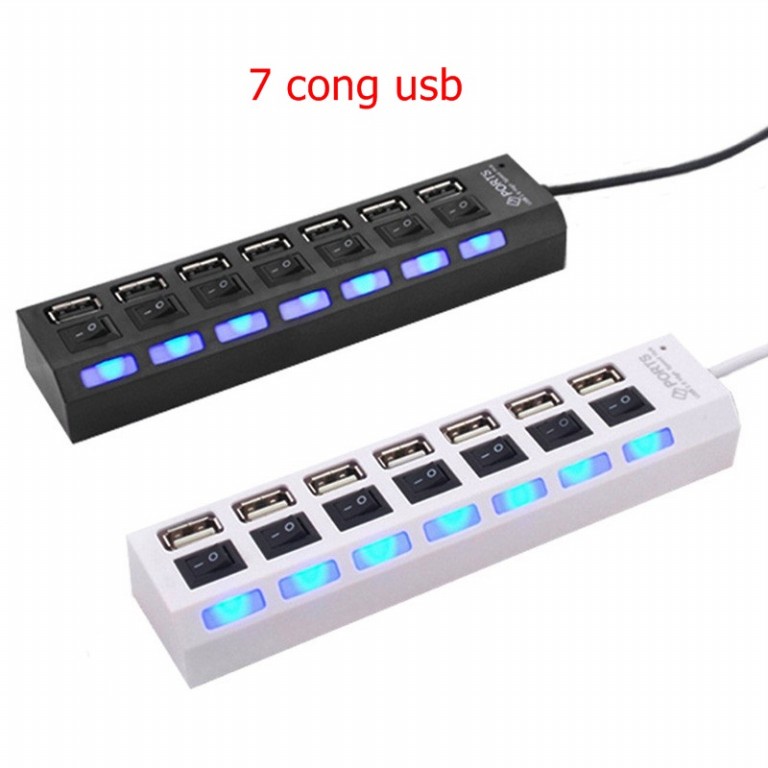 Hub usb 7 cổng >7 công tắc