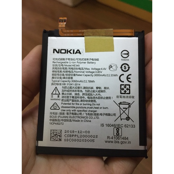 Pin HE345 Nokia 6.1 2018 dung lượng pin 3000mah